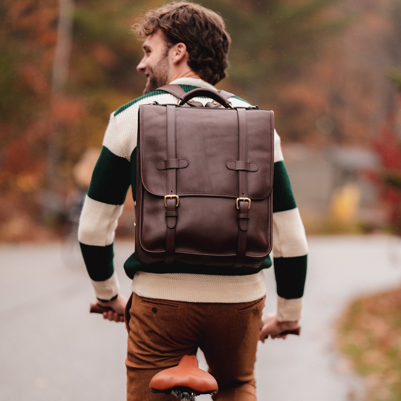 Luxury Leather Backpack for Men | English Backpack Frank Clegg